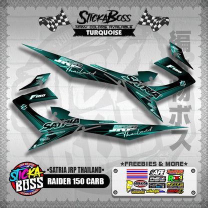 RAIDER 150 CARB DECALS ( SATRIA JRP THAILAND ) [ PREMIUM GLOSSY LAMINATED ]【WITH FREEBIES】