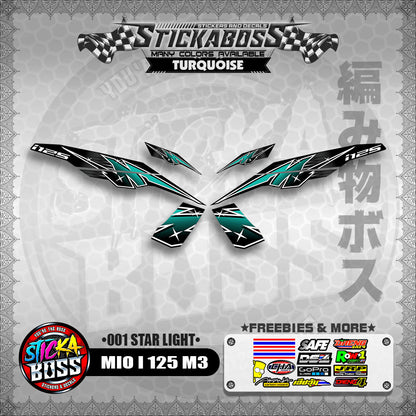 MIO I 125 M3 STICKER DECALS ( 001 STAR LIGHT )【WITH FREEBIES】