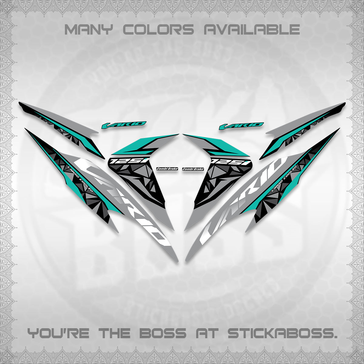 CLICK 125 V2 VARIO DECALS (2018–2022 STYLE DESIGN) STICKER DECALS BY STICKABOSS