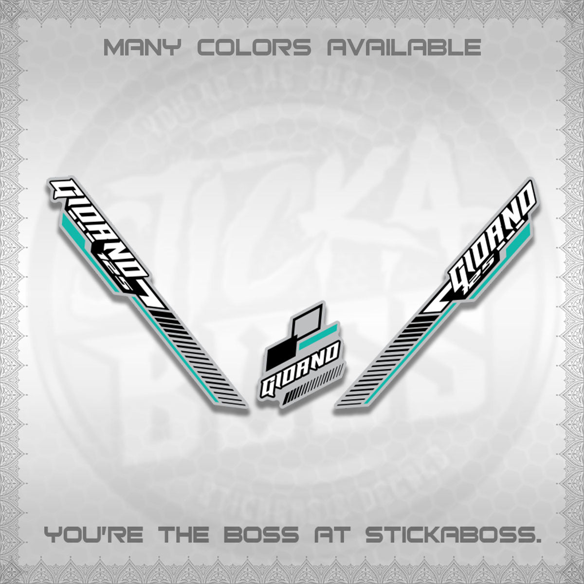 GIORNO DECALS (2026 RACING CAR  PATTERN)STICKER DECALS BY STICKABOSS