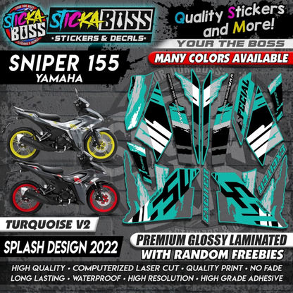 Sniper 155 NEW STOCK DECALS (SPLASH DESIGN 2022) MALAYSIAN CONCEPT【WITH FREEBIES】