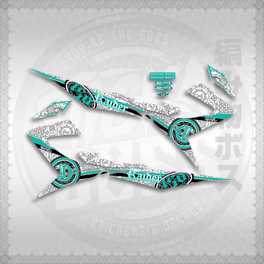 STICKER DECALS for RAIDER 150 REBORN CARB MALAYSIAN (RRCBARAST) By STICKABOSS (SOFIE LAMINATED )