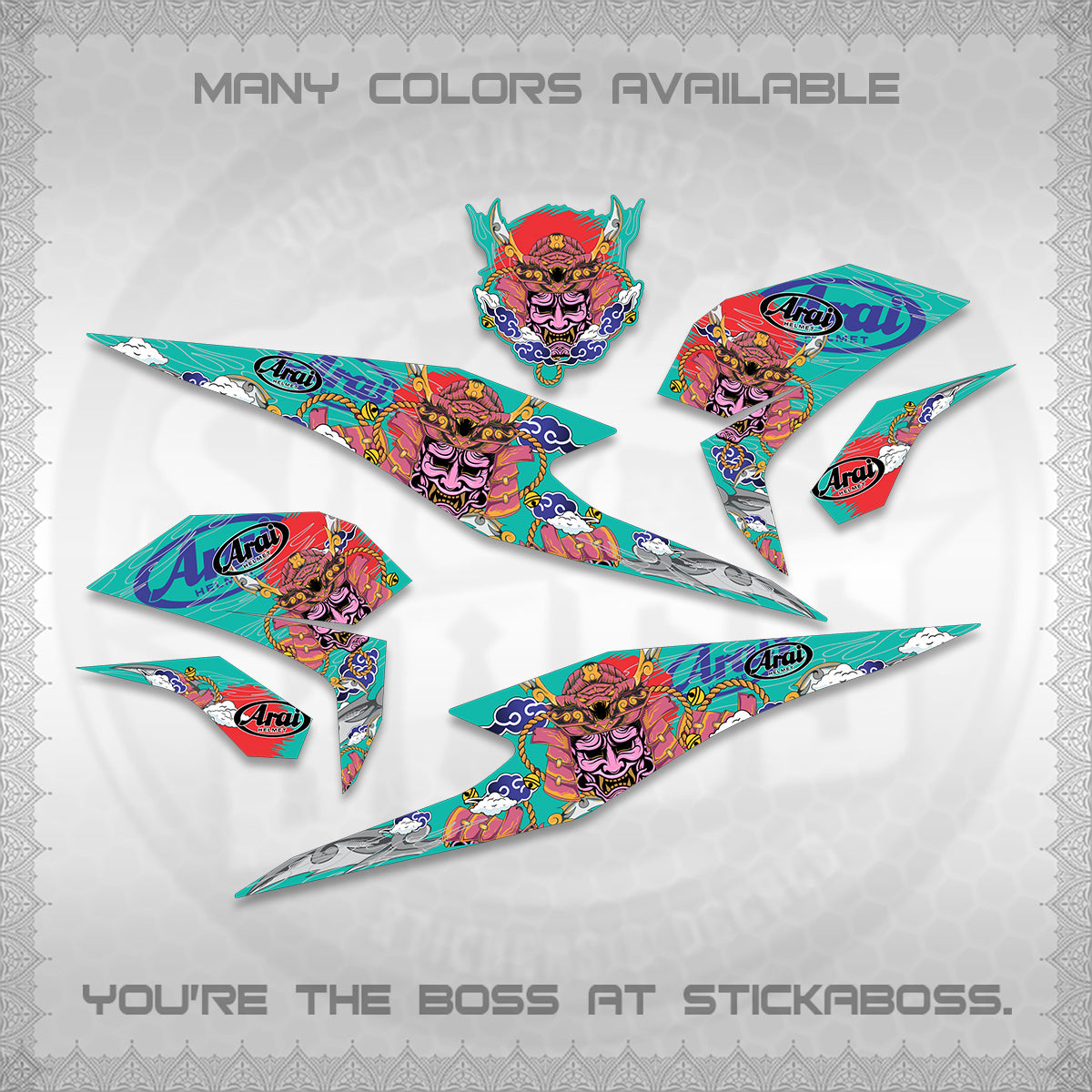 BEAT FI INDO DECALS (2026 NEW SAMURAI MOTIF) STICKER KITS BY STICKABOSS