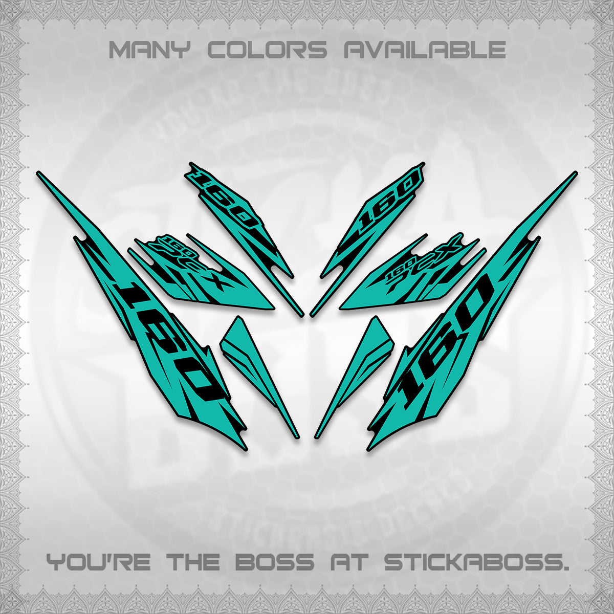 PCX 150 160 INDO DECALS (2026 NEW 08 DESIGN) STICKER DECALS By STICKABOSS