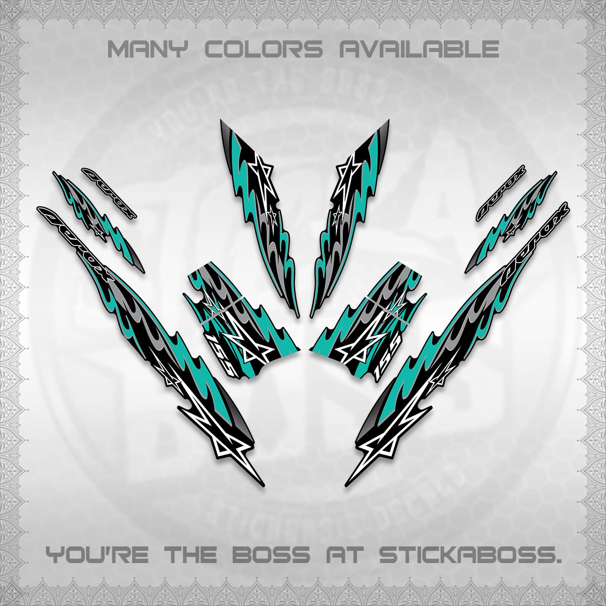 AEROX V2 INDO DECALS (2026 STAR 0001 MOTIF) STICKER KITS By STICKABOSS