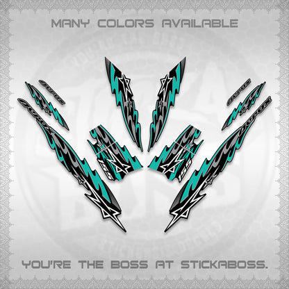 AEROX V2 INDO DECALS (2026 STAR 0001 MOTIF) STICKER KITS By STICKABOSS