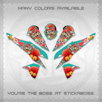 CLICK 125 V2 VARIO DECALS (DARUMA CLOUDS DESIGN) STICKER DECALS By STICKABOSS (Copy)