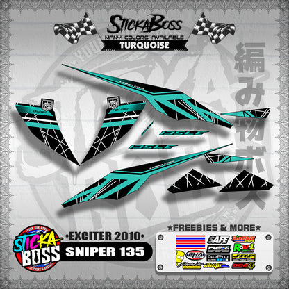 SNIPER 135 DECALS ( EXCITER 2010 )【WITH FREEBIES】