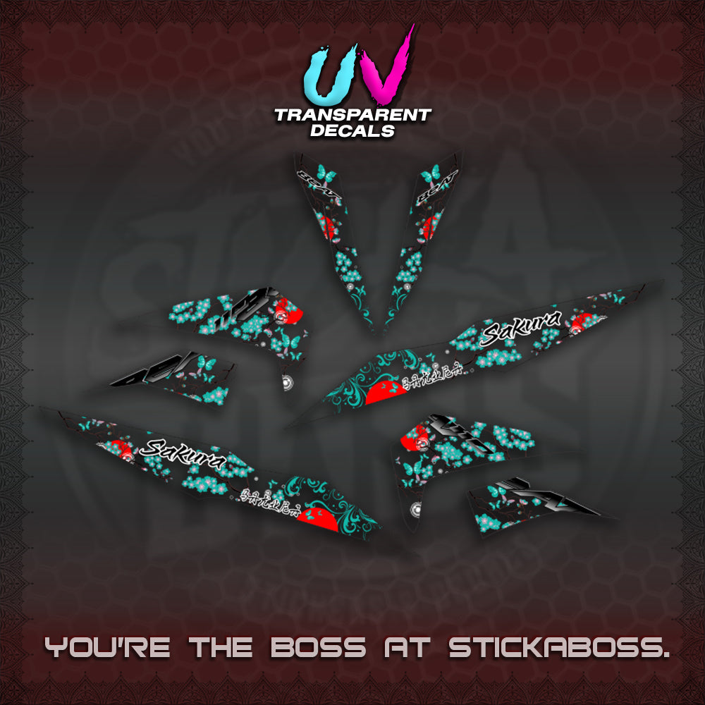 BEAT V2 UV TRANSPARENT INDO DECALS (2026 SAKURA NEW STYLE)STICKER DECALS By STICKABOSS