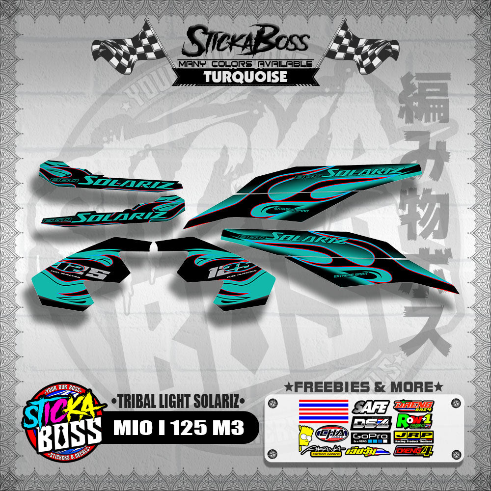 MIO I 125 M3 DECALS ( TRIBAL LIGHT SOLARIZ )【WITH FREEBIES】