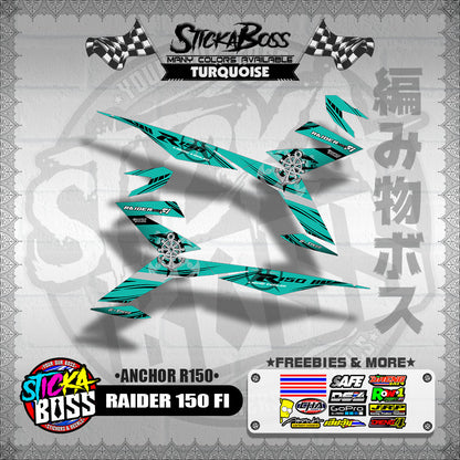RAIDER 150 FI DECALS ( ANCHOR R150 )【WITH FREEBIES】