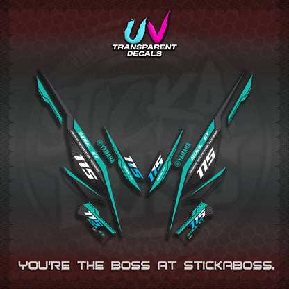 【PREMIUM UV PRINT】TRANSPARENT MIO SOUL I 115 GT INDO DECALS(0002 DESIGN)STICKER DECALS By STICKABOSS