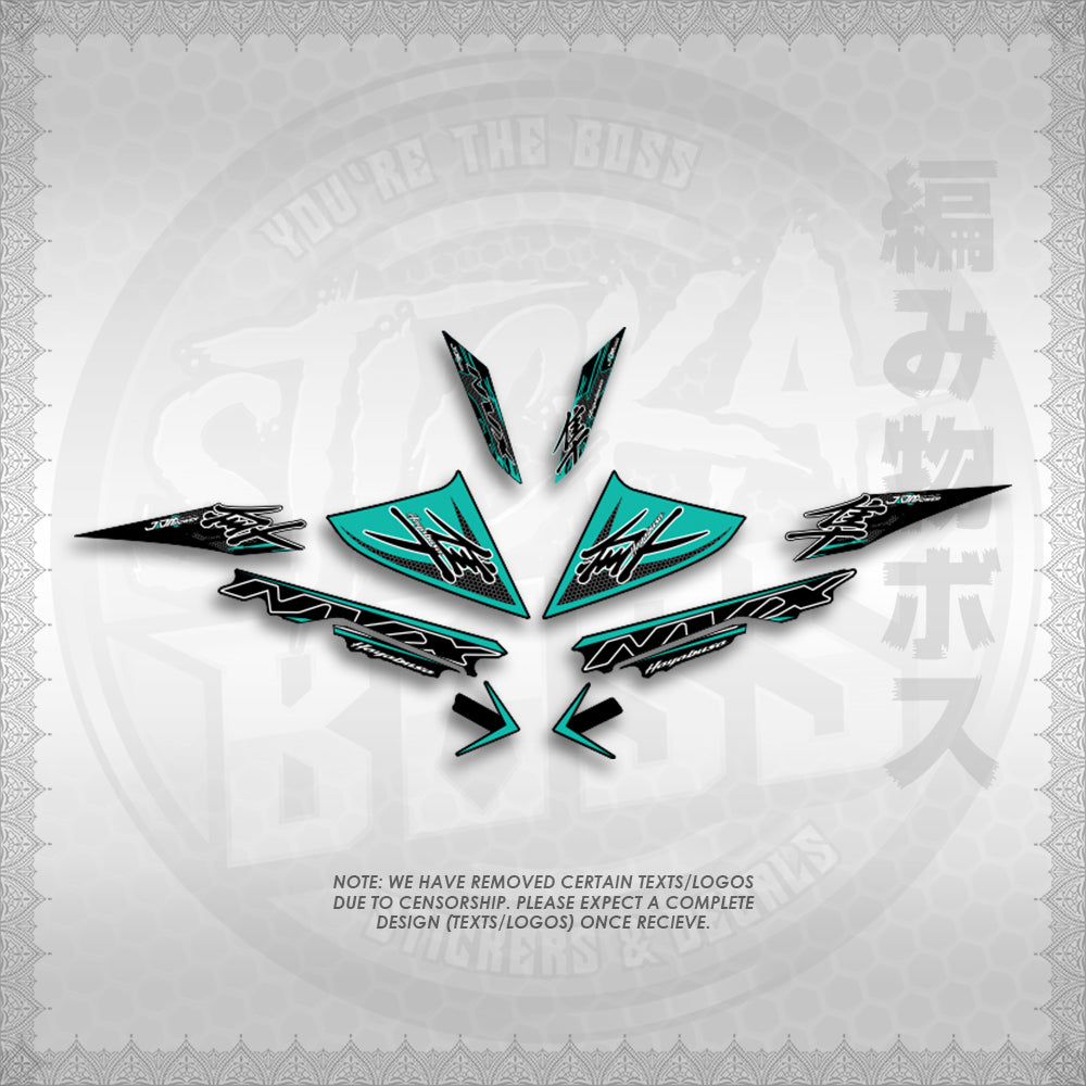STICKER DECALS for AEROX V3 ALPHA TURBO (AV3HAHO) By STICKABOSS (SOFIE LAMINATED WATERPROOF)
