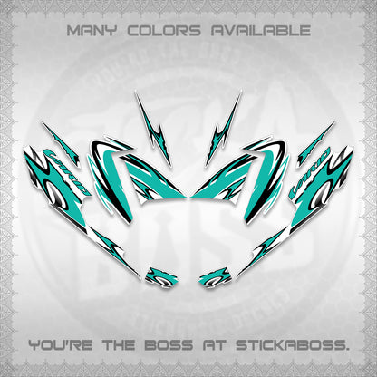 CLICK 125 V4 VARIO STRIPING FOR WHITE DECALS (2026 NEW LED DESIGN) STICKER DECALS By STICKABOSS