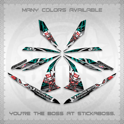 AEROX 155 V1 DECALS (2026 NEW RCB 2.0 DESIGN) STICKER KITS BY STICKABOSS
