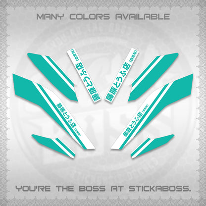 NMAX V2 FOR WHITE DECALS (TRUENO STYLE DESIGN) STICKER KITS By STICKABOSS