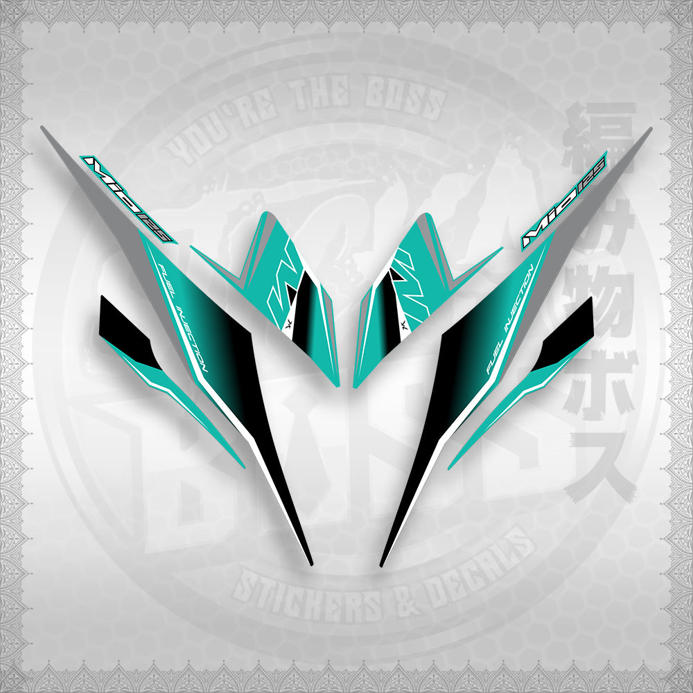STICKER DECALS for MIO I 125 M3 (MIISTMO) By STICKABOSS (SOFIE LAMINATED WATERPROOF)