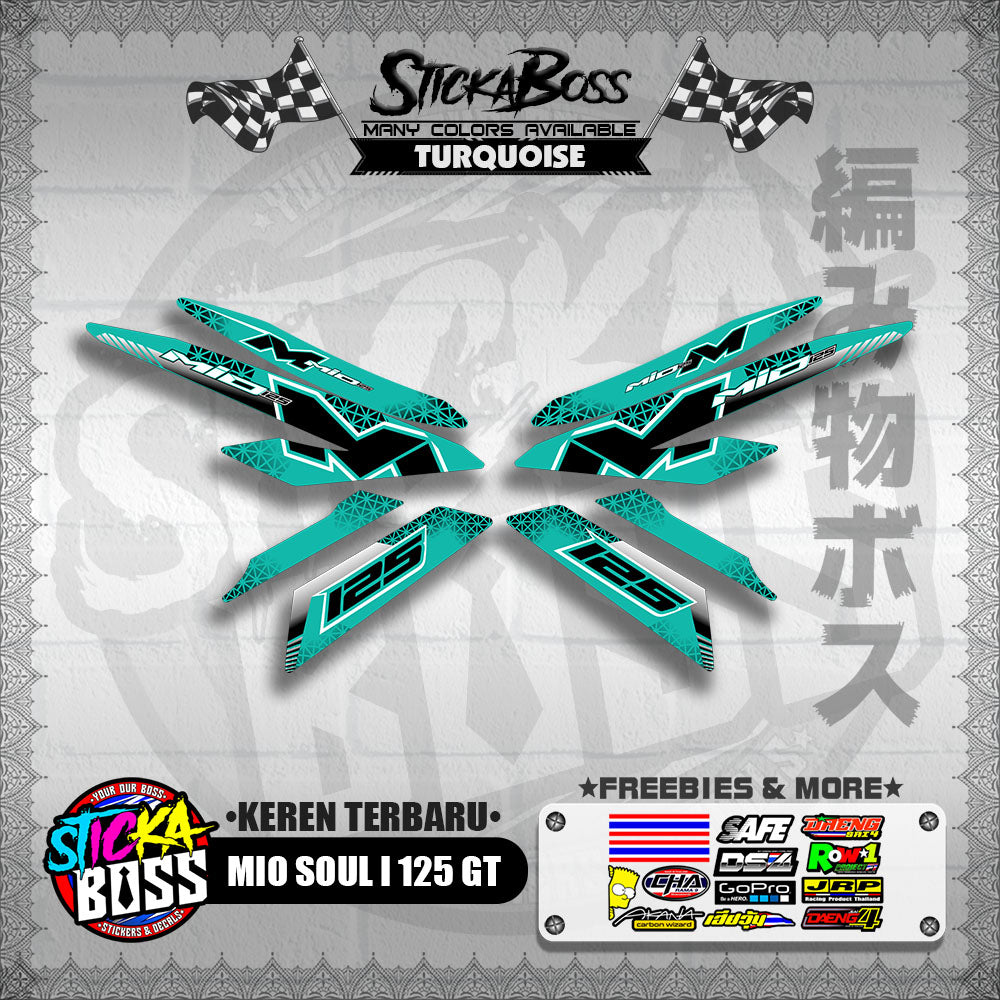 MIO SOUL I 125 GT DECALS ( KEREN TERBARU )【WITH FREEBIES】