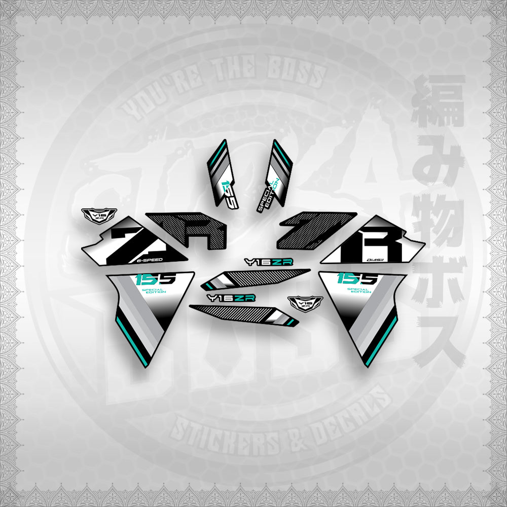 STICKER DECALS for SNIPER 155 (S155Y1SIPH) By STICKABOSS (SOFIE LAMINATED WATERPROOF)