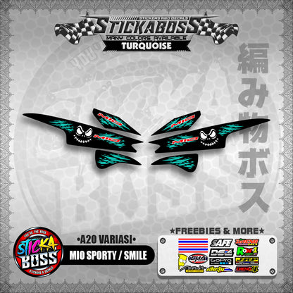 MIO SPORTY / SMILE INDO STICKER DECALS (  A20 VARIASI )【WITH FREEBIES】