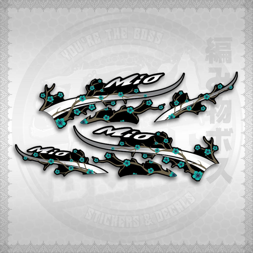 STICKER DECALS for MIO SPORTY (MSPSAXFL) By STICKABOSS (SOFIE LAMINATED WATERPROOF)