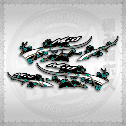 STICKER DECALS for MIO SPORTY (MSPSAXFL) By STICKABOSS (SOFIE LAMINATED WATERPROOF)