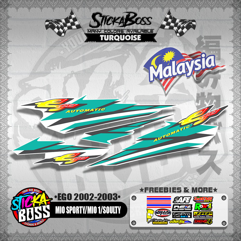 MIO SPORTY / MIO 1 / SOULTY DECALS ( EGO 2002-2003 )【WITH FREEBIES】