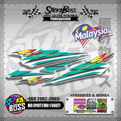 MIO SPORTY / MIO 1 / SOULTY DECALS ( EGO 2002-2003 )【WITH FREEBIES】