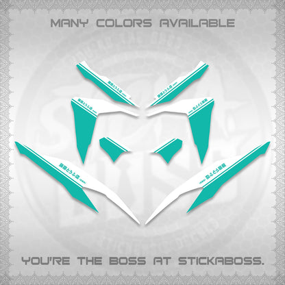 CLICK V2 FOR WHITE DECALS (TRUENO STYLE DESIGN) STICKER KITS BY STICKABOSS