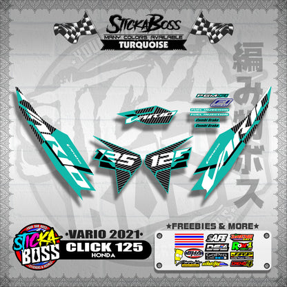 CLICK 125 V2 DECALS ( VARIO 2021 )【WITH FREEBIES】