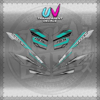 【PREMIUM UV PRINT】TRANSPARENT AEROX V3 ALPHA TURBO INDO (AV3NVRAST) 【WITH FREEBIES】