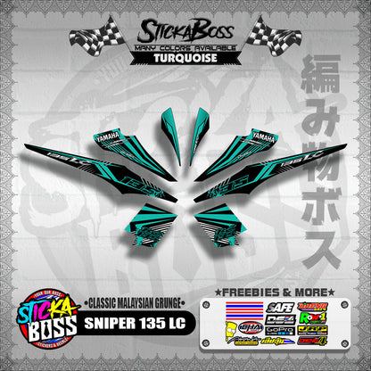 SNIPER 135 LC DECALS ( CLASSIC MALAYSIAN GRUNGE )【WITH FREEBIES】