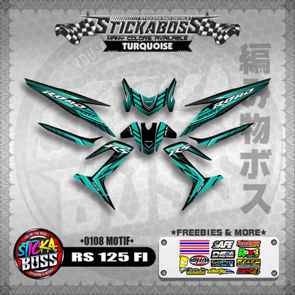 RS 125 FI DECALS ( 0108 MOTIF )【WITH FREEBIES】