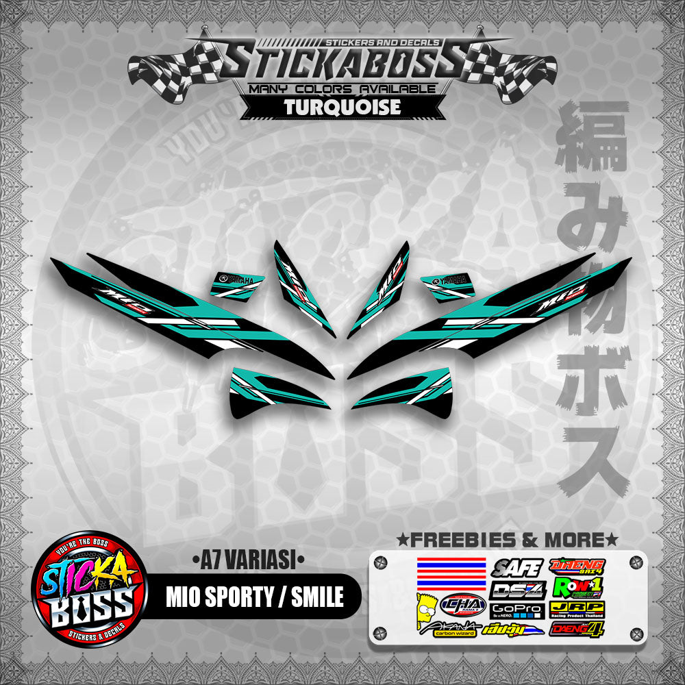 MIO SPORTY / SMILE INDO STICKER DECALS ( A7 VARIASI ) 【WITH FREEBIES】