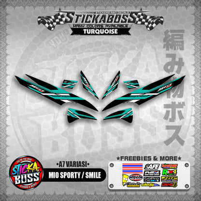 MIO SPORTY / SMILE INDO STICKER DECALS ( A7 VARIASI ) 【WITH FREEBIES】