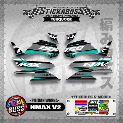 NMAX V2 MALAYSIAN STICKER DECALS ( PILIHAN WARNA )【WITH FREEBIES】