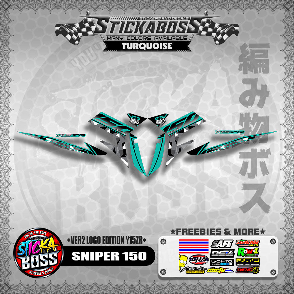 SNIPER 150 DECALS ( VER2 LOGO EDITION Y15ZR )【WITH FREEBIES】MALAYSIAN CONCEPT/ EXCITER 150