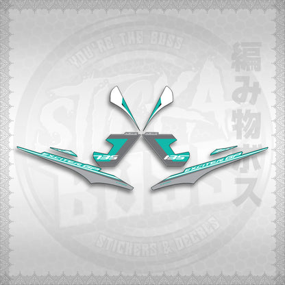 STICKER DECALS for SNIPER 135 MX(S13525EXGP)By STICKABOSS (SOFIE LAMINATED WATERPROOF)