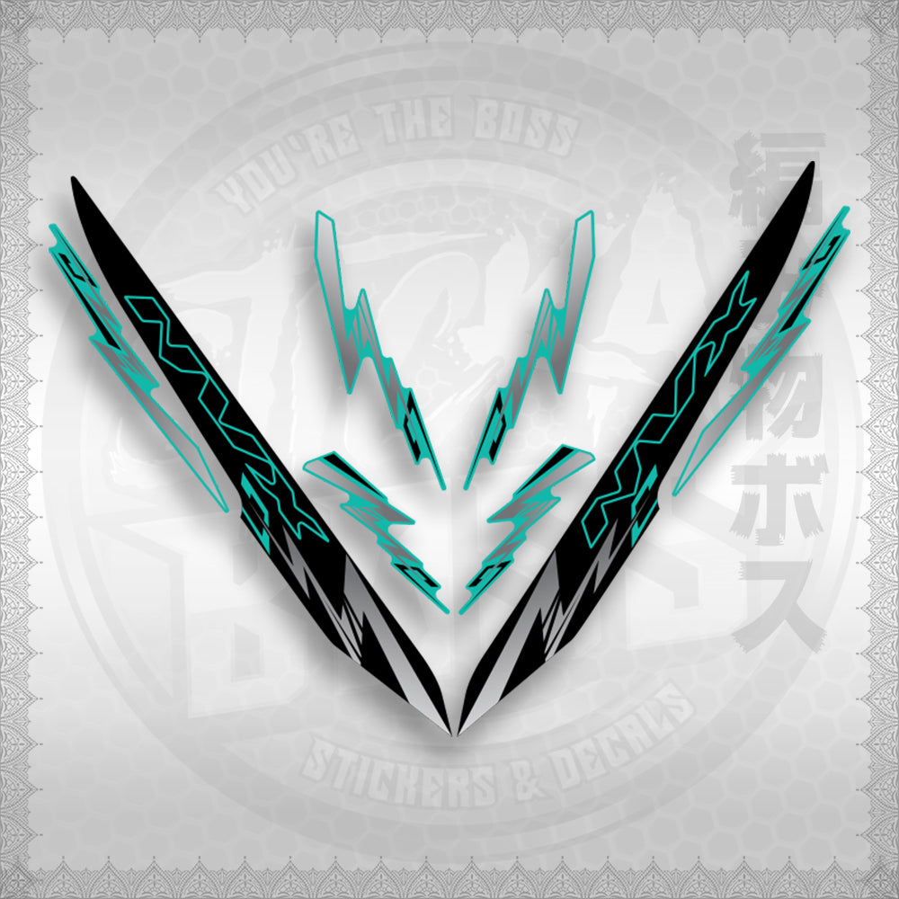 AEROX 155 V1 INDO-MALAY CONCEPT ( NVX ALPHA x OMEGA ) STICKER DECALS By STICKABOSS