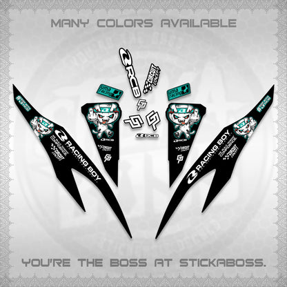 CLICK V2 DECALS (2026 RACE ZOMBIE DESIGN)STICKER DECALS By STICKABOSS