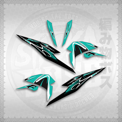 STICKER DECALS for BEAT FI V3 (BV325LENEMOHO) By STICKABOSS (SOFIE LAMINATED WATERPROOF)