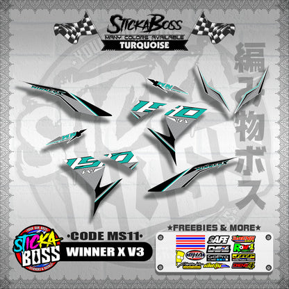 WINNER X V3 DECALS ( CODE MS11 )【WITH FREEBIES】