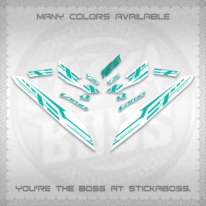 CLICK V3 FOR WHITE VARIO DECALS (2026 V3E 001 DESIGN)STICKER DECALS By STICKABOSS