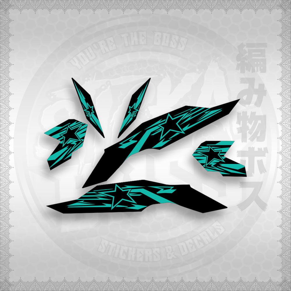 STICKER DECALS for CLICK V3 (CV3VRSTST) By STICKABOSS (SOFIE LAMINATED WATERPROOF)