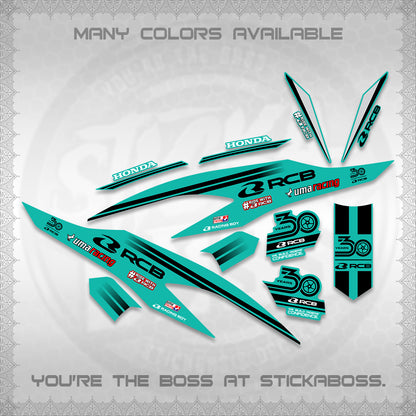 CLICK 125 V2 DECALS (2026 30TH ANNIVERSARY RACING DESIGN) STICKER DECALS BY STICKABOSS