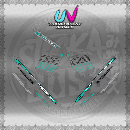 【PREMIUM UV PRINT】TRANSPARENT AEROX V3 ALPHA TURBO INDO (AV3NVBLDE)【WITH FREEBIES】