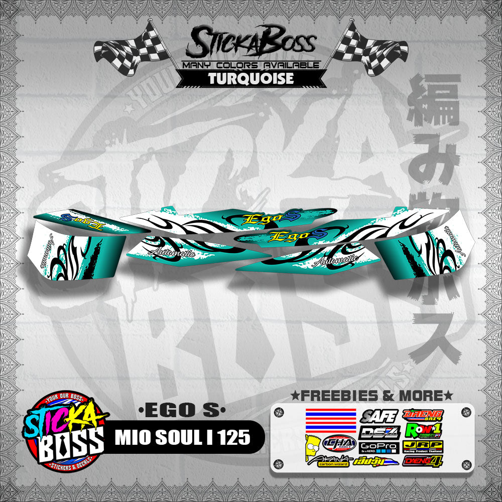 MIO SOUL I 125 DECALS ( EGO S )【WITH FREEBIES】