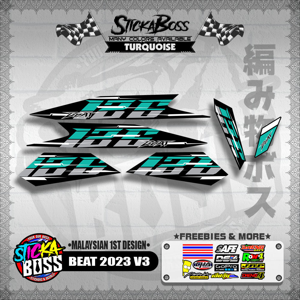 BEAT 2023 V3 DECALS ( MALAYSIAN 1ST DESIGN )【WITH FREEBIES】