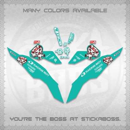 CLICK V3 DECALS (2026 RACE ZOMBIE DESIGN)STICKER DECALS By STICKABOSS