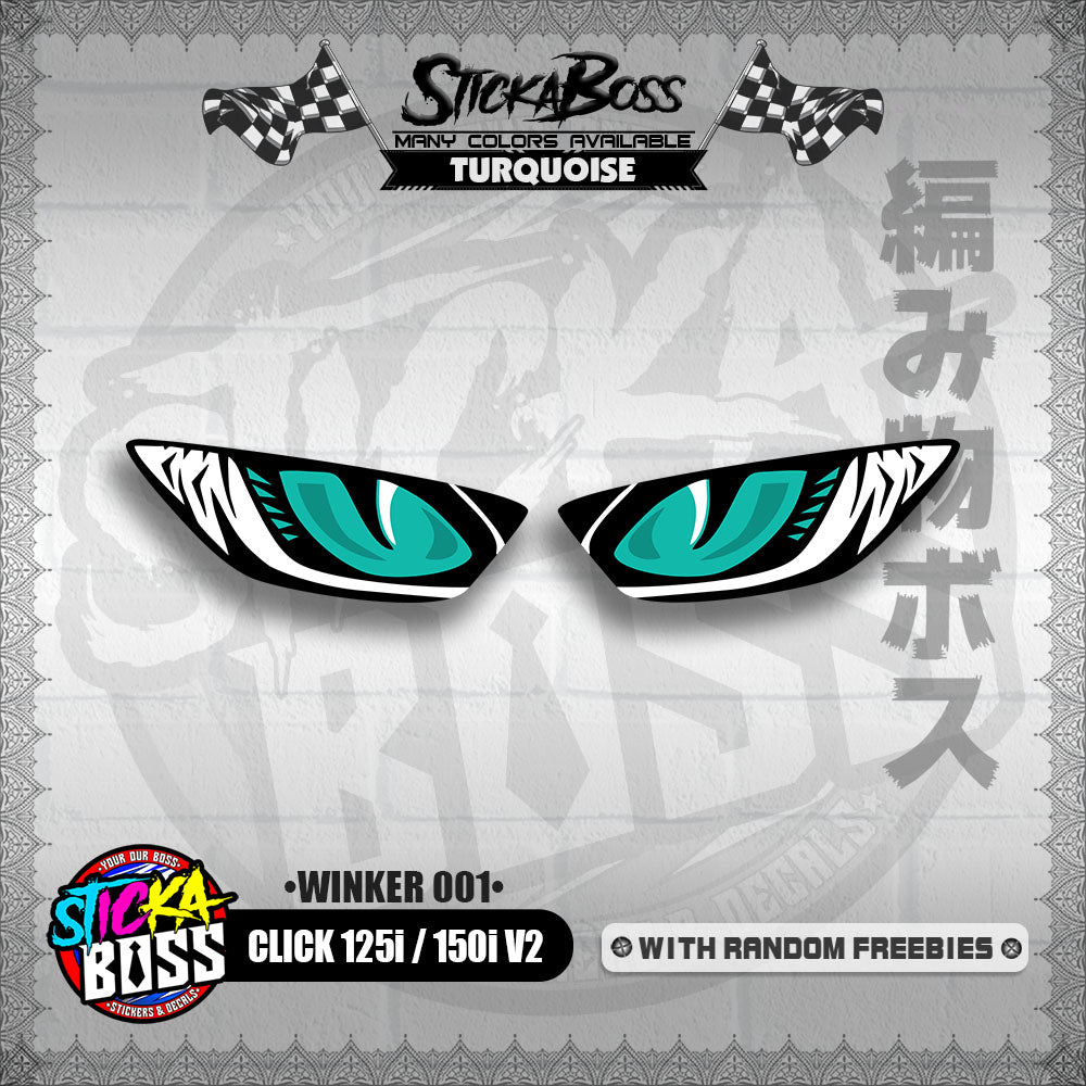 CLICK 125i / 150i V2 (WINKER 001) TRANSPARENT【WITH FREEBIES】